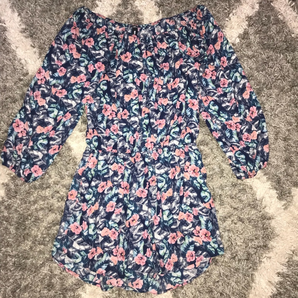 Design Lab Floral Romper View 4
